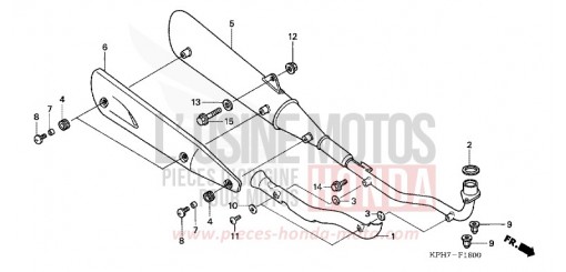 SILENCIEUX D'ECHAPPEMENT ANF1257 de 2007